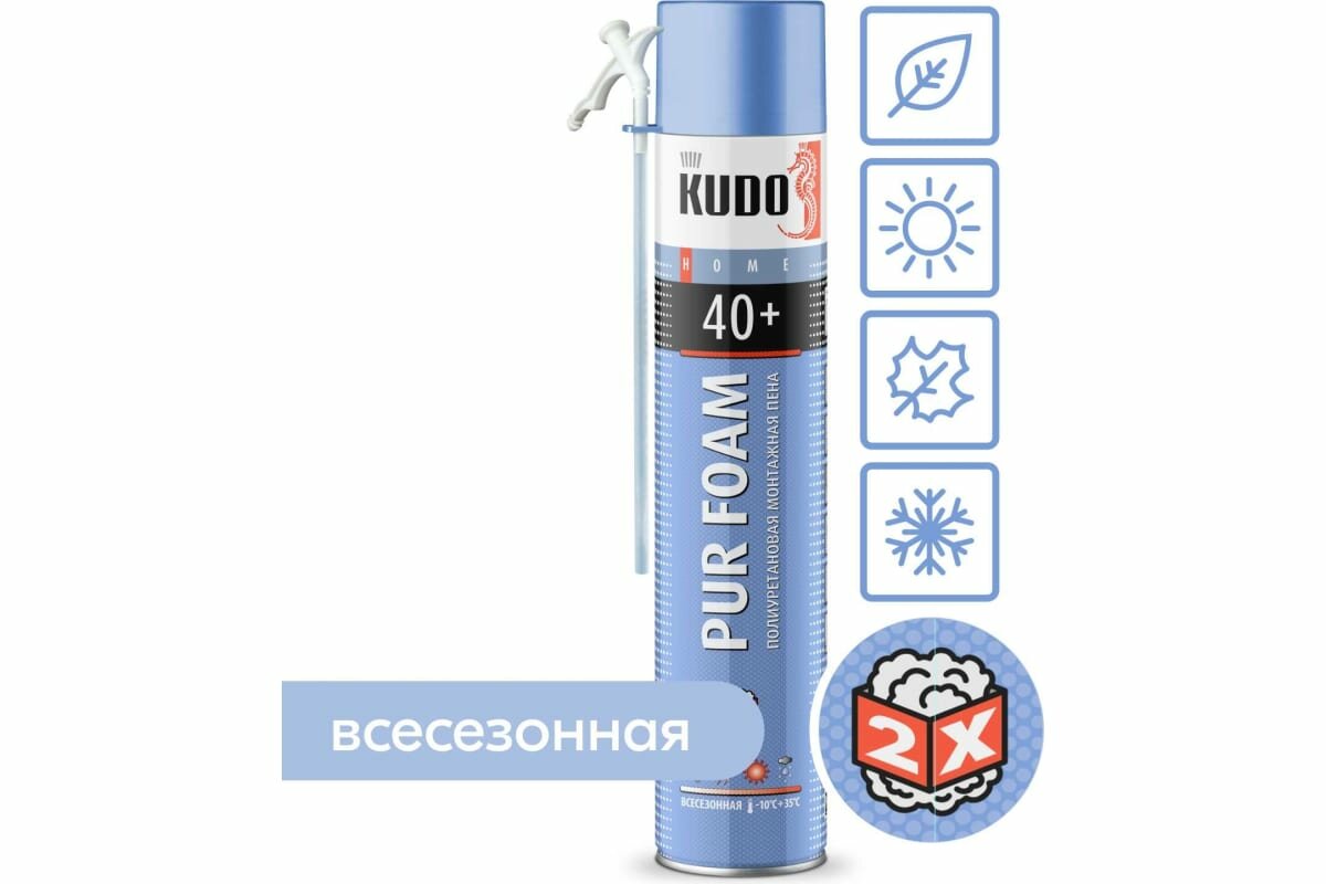 KUDO KUPH10U40+ Пена полиуретановая монтажная бытовая всесезонная KUDO HOME 40+ - фото №17