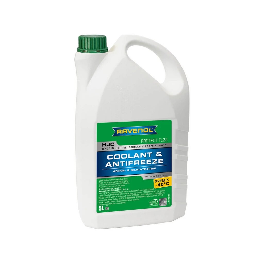 Антифриз Ravenol HJC Premix Зеленый -40°С 5 л