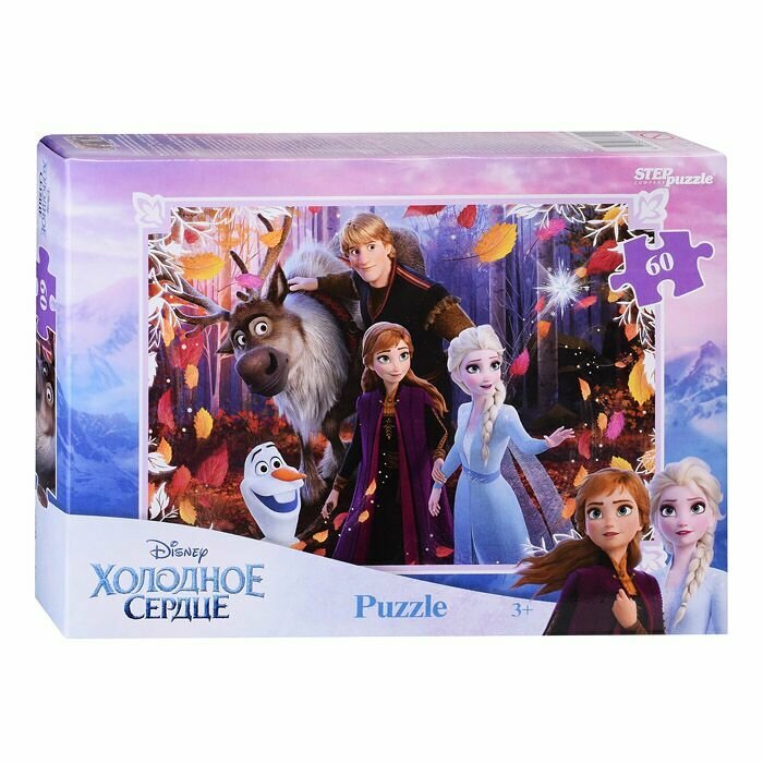 Пазлы Step Puzzle 60 деталей, Холодное сердце, Disney (81240)