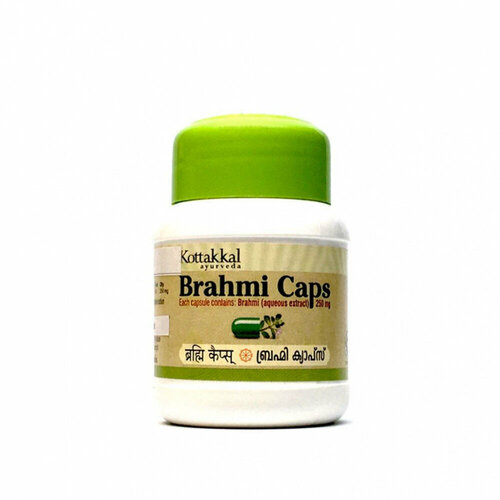 BRAHMI CAPS, Kottakkal Ayurveda (брахми (брами) мозговой тоник, Коттаккал Аюрведа), 60 капс.