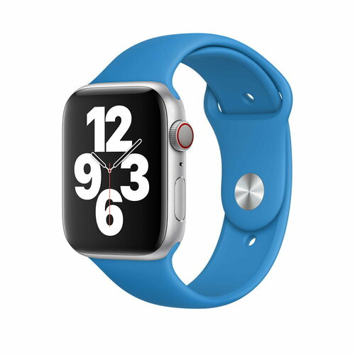 Ремешок силиконовый Surf Blue Sport Band (Синий прибой) Apple Watch 44mm (42mm; 45mm) MXP02AM/A