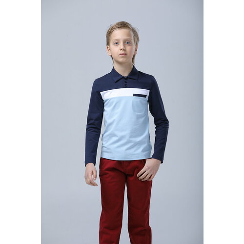 фото Школьная рубашка ladno, размер 80, синий