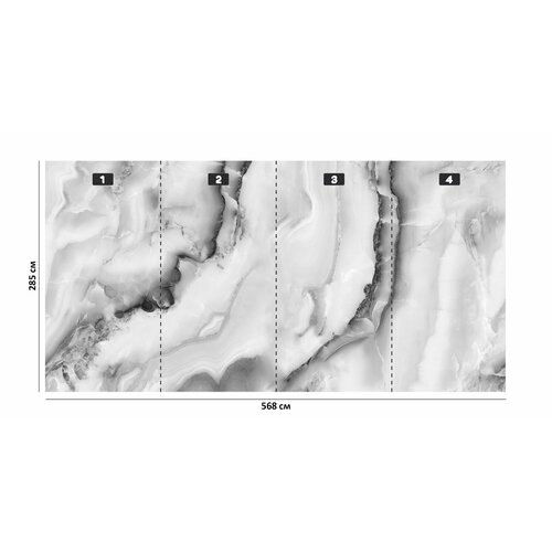 Гибкий мрамор Айсберг полотно №3; 1420х2850 ; 4,047 кв. м.