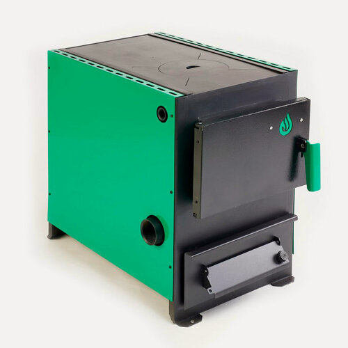Изображение товара Котел твердотопливный "Ратник 120", напольный, для дров, пеллет, угля, площадь 120 м², максимальная мощность 12 кВт