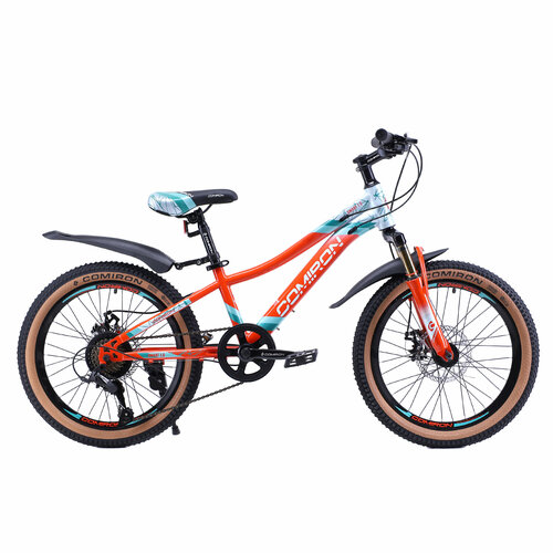 Алюминиевый детский велосипед 20 дюймов 7 скоростей на рост 115-135см COMIRON SMART PRO Красный коралловый перламутр 1500000₽