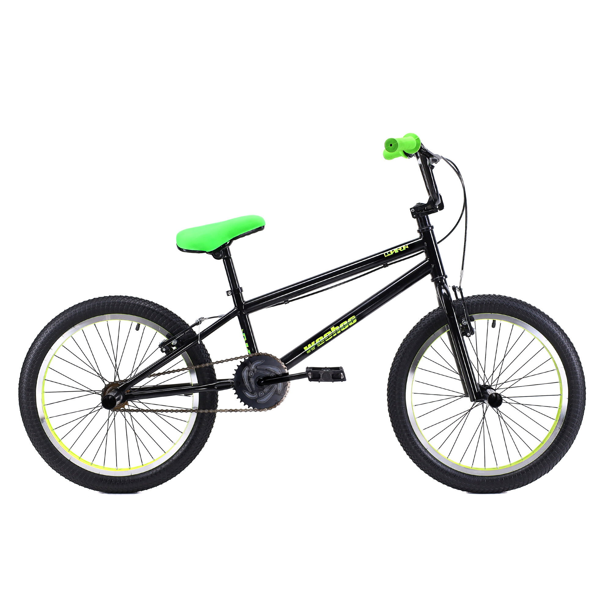 BMX 20" дюймов COMIRON BIG WOOHOO. Велосипед Трюковый. Цвет BLACK NEON