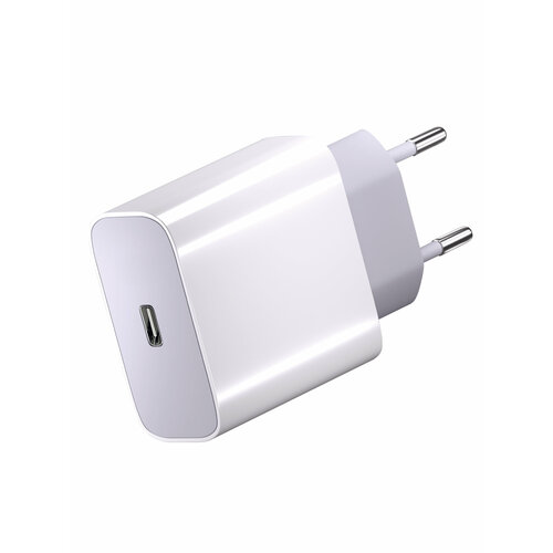 Сетевое зарядное устройство Power Delivery 20W Быстрая зарядка белое Brozo 480₽