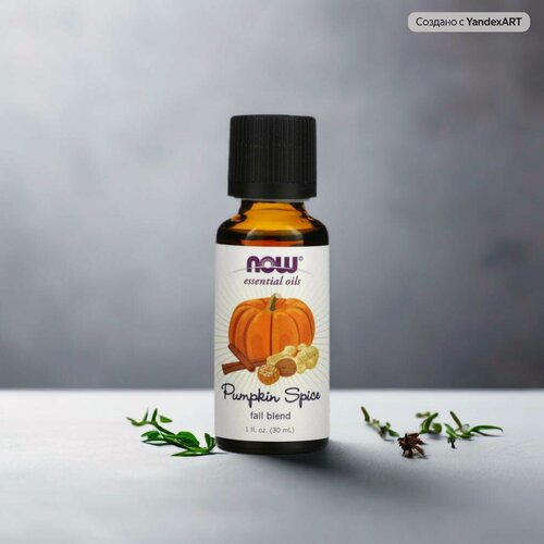 Изображение товара NOW Foods, Эфирные масла, тыквенные специи, 30 мл (1 жидк. Унция)