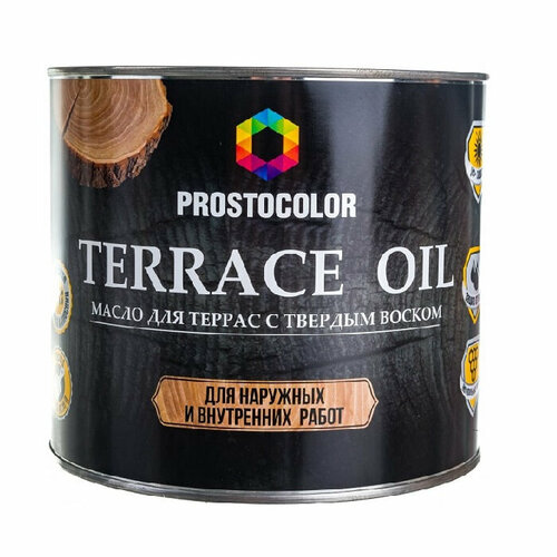 Масло Prostocolor Terrace Oil для террас Лиственница 2.2 л масло prostocolor interior oil бесцветный 0 75 л