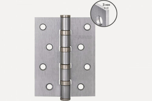 Изображение товара Петля универсальная Fuaro HEAVY IN4400U SSC (сатинированный хром) 100х75х3 мм (2 шт)