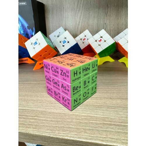 Кубик Рубика SPEEDCUBES 3x3x3 с химическими элементами кубик рубика speedcubes 3x3x3 st petersburg day с видами дневного санкт петербурга