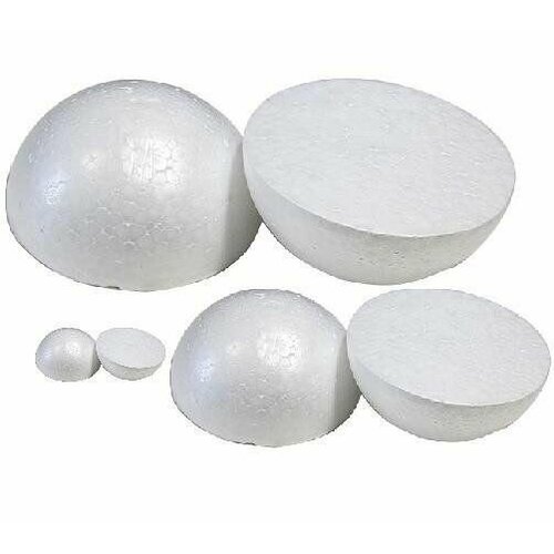 Набор полусфер из пенопласта d65 мм 45 мм 15мм 6 шт 249₽