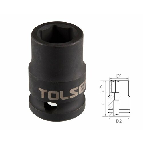 TOLSEN Головка торцевая ударная шестигранная 1/2