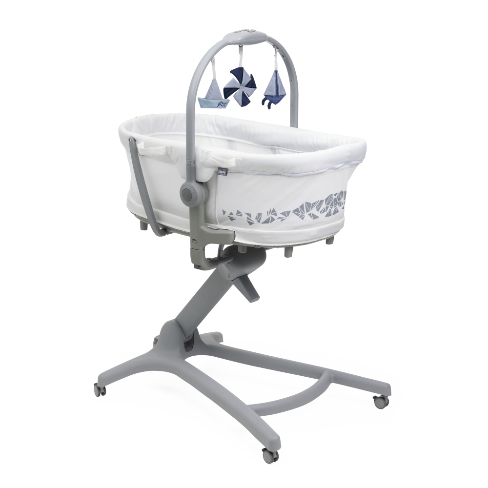 Кроватка-стульчик Chicco 5-в-1 "Baby Hug Pro" White Cream