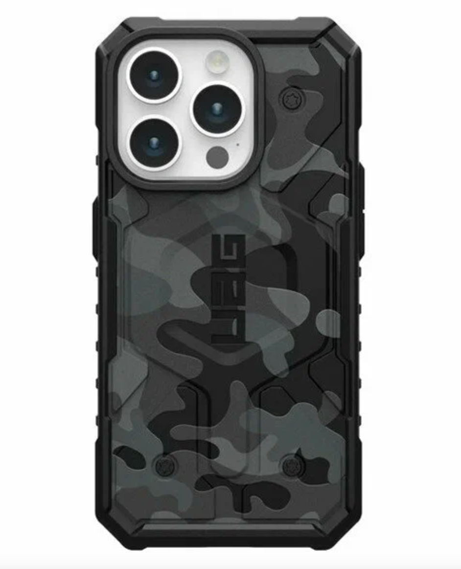 Чехол UAG Pathfinder SE с MagSafe для iPhone 15 Pro темный камуфляж (Midnight Camo) (114283114061)