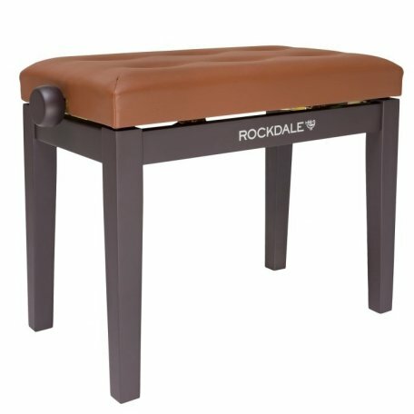 фото Rockdale Rhapsody 100 Rosewood деревянная банкетка высотой 49см, цвет корпуса палисандр, сиденье кожзам коричневый