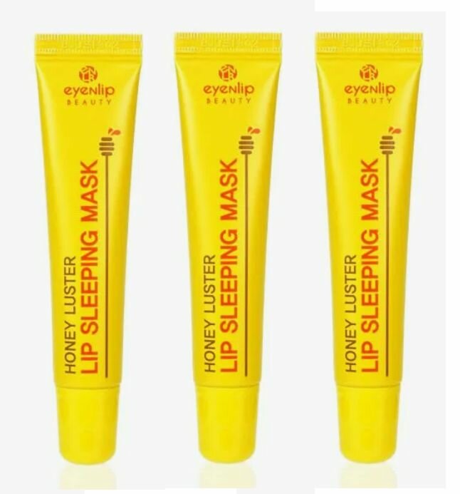 EYENLIP Маска для губ ночная медовая Honey Luster Lip Sleeping Mask, 15 гр - 3 штуки