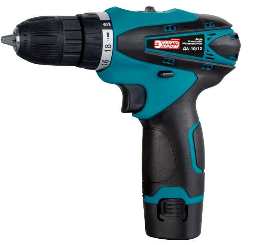 фото Аккумуляторная дрель-шуруповёрт ДА-10/12 (1 аккумулятор), Энергопром