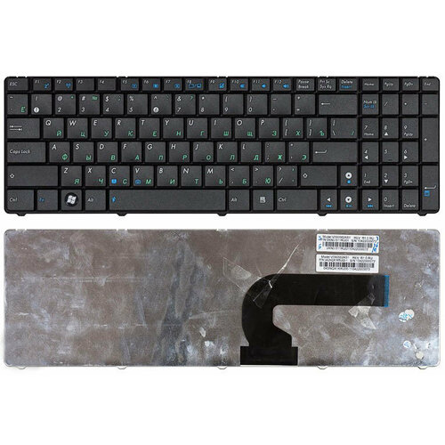 Клавиатура для ноутбука Asus N73JQ русская, черная