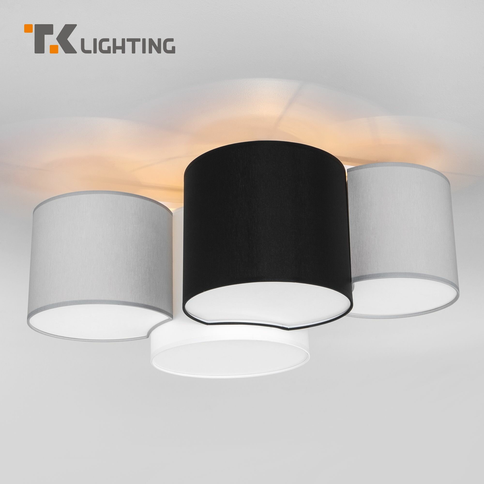 Люстра / Потолочный светильник TK Lighting 4184 Mona Colour, цвет бежевый / белый / серый / черный