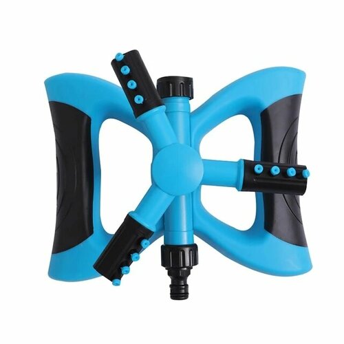 Разбрызгиватель садовый дождеватель для полива растений газона синий 699₽