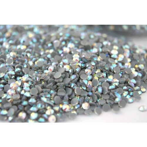 Стразы ss16 термоклеевые 4 мм 10гр горячей фиксации цв 001 AB кристалл 230₽