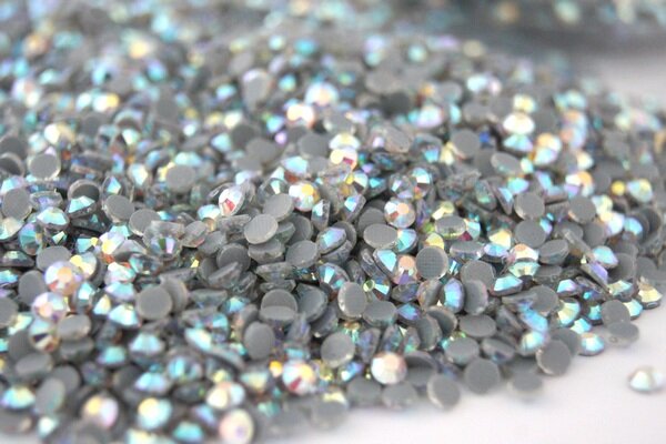 Стразы ss16 термоклеевые 4 мм 10гр. горячей фиксации, цв. 001 AB кристалл