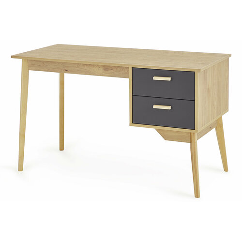 Письменный стол с тумбой SCANDICA Хортен дуб натуральный светлыйграфит 9999₽