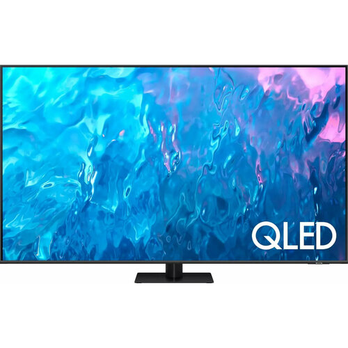 Телевизор QLED Samsung 65 QE65Q70CAUXUZ Series 7 серый/черный 4K Ultra HD 100Hz DVB-T DVB-T2 DVB-C DVB-S DVB-S2 USB WiFi Smart TV телевизор qled digma pro 65 qled 65l google tv frameless черный серебристый 4k ultra hd 120hz hsr dvb t dvb t2 dvb c dvb s dvb s2 usb 2 0 wifi smart tv