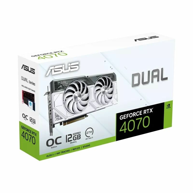 Видеокарта Asus DUAL-RTX4070-O12G-WHITE 12288 МБ, RET - фото №19