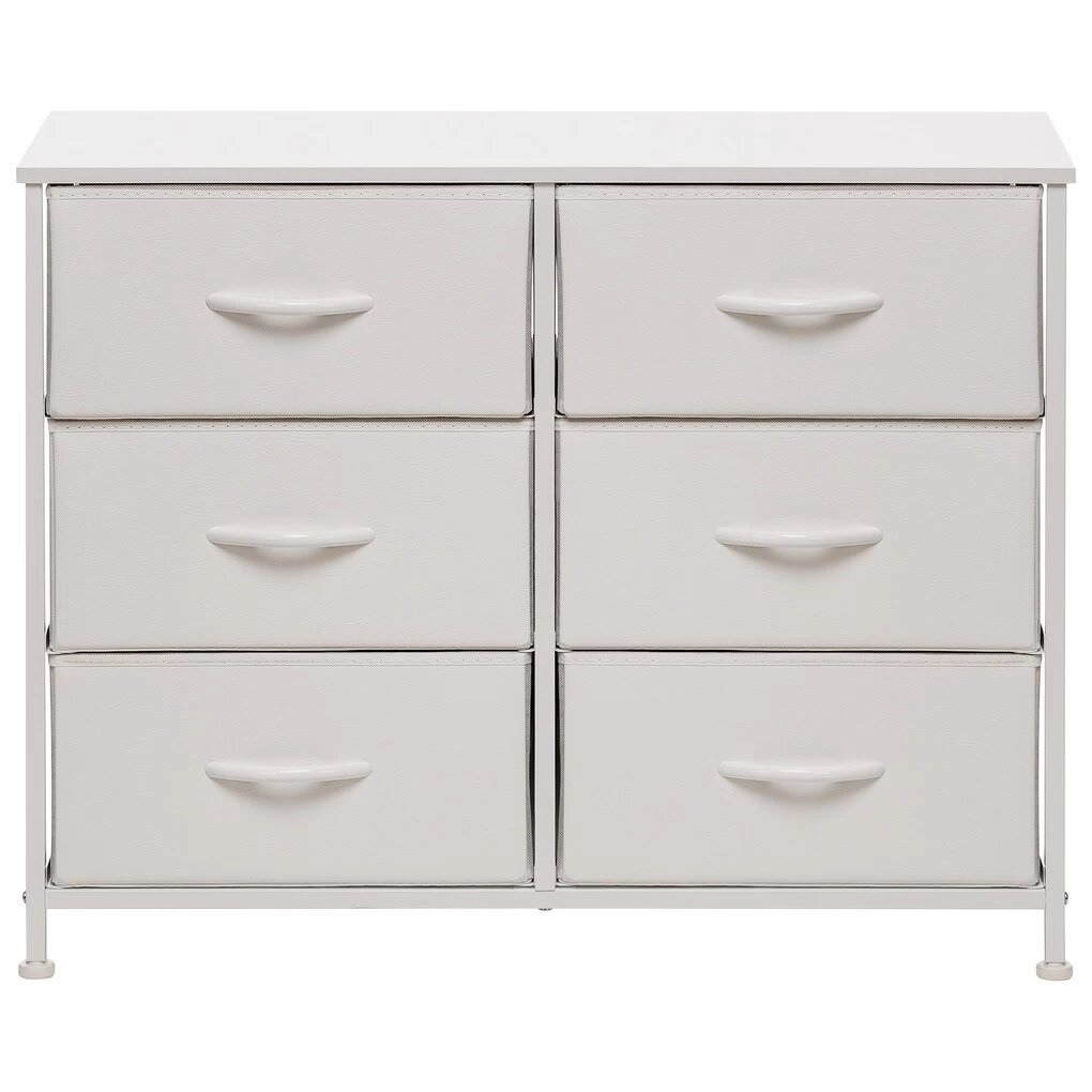 фото Комод Leset Линкс 6 ящиков - белый
