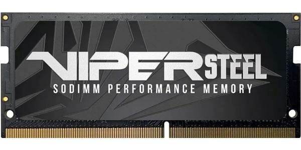 Оперативная память для ноутбука 16Gb (1x16Gb) PC4-25600 3200MHz DDR4 SO-DIMM Unbuffered CL18 Patriot Viper Steel PVS416G320C8S