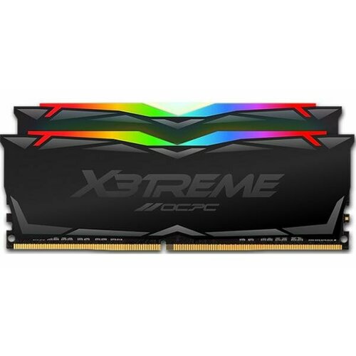 Оперативная память для компьютера 16Gb (2x8Gb) PC4-32000 4000MHz DDR4 DIMM CL19 OCPC X3 RGB MMX3A2K16GD440C19BL модуль памяти ddr4 16gb 2 8gb patriot memory pvs416g400c6k viper steel pc4 32000 4000mhz cl16 радиатор 1 45v