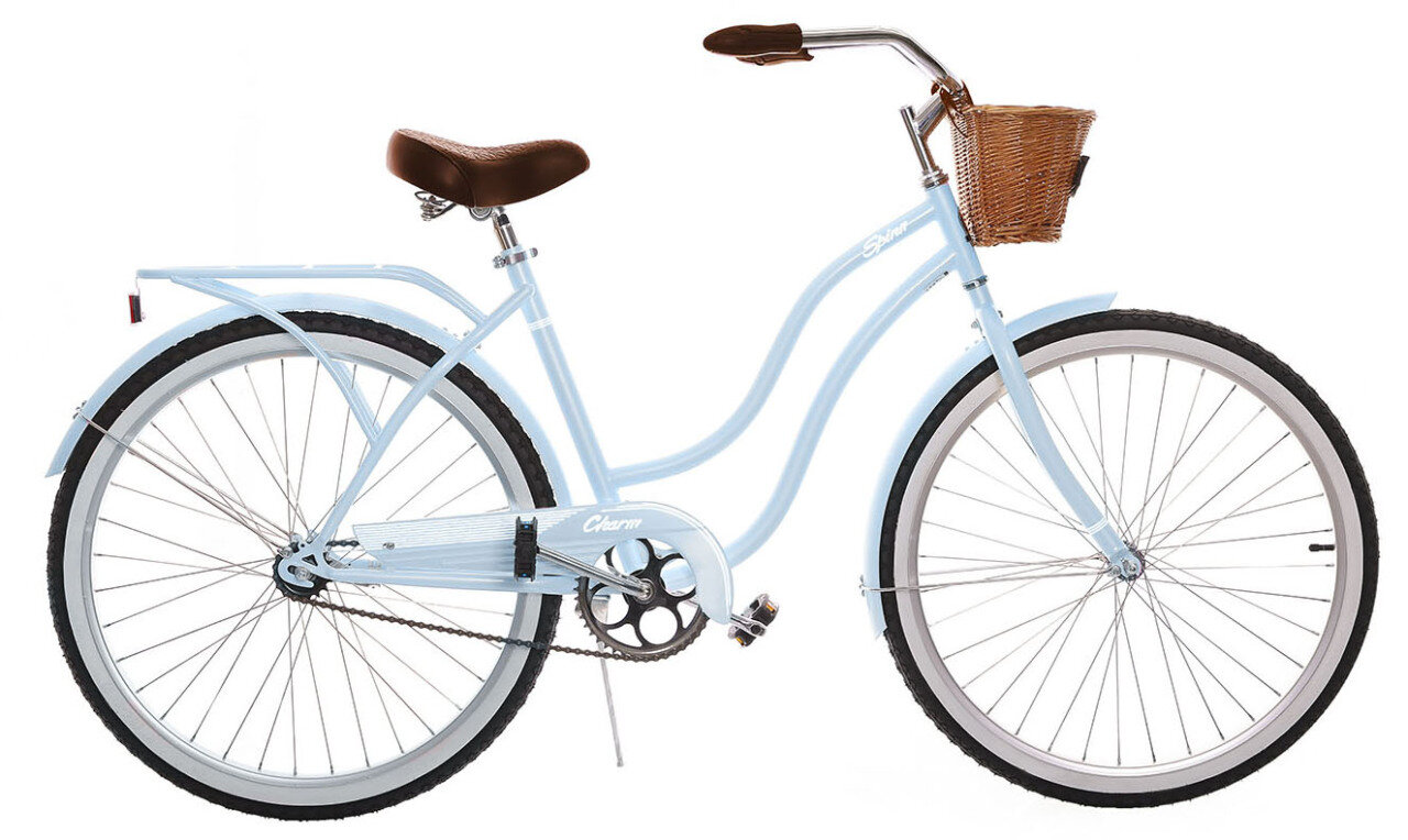 Женский велосипед Spinn Charm 1 sp. (2024) 26 Голубой (155-175 см)