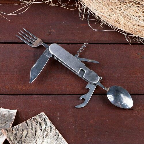 Набор туриста Путешественник 6в1 серебристый 659₽