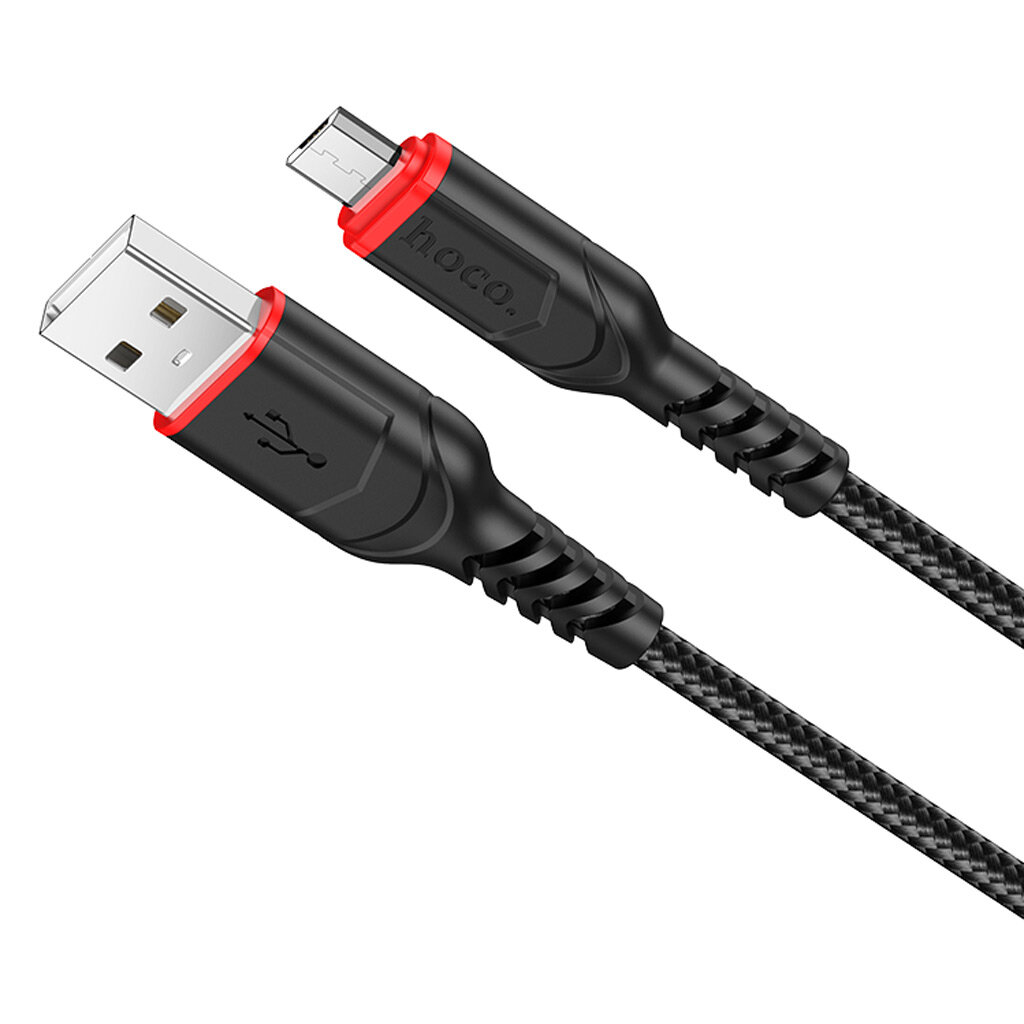 Кабель USB - microUSB Hoco X59 чёрный, 1м