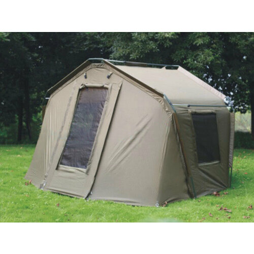 Карповая туристическая палатка 2-местная / Большая палатка для рыбалки, охоты и кемпинга / 280х300х180 см