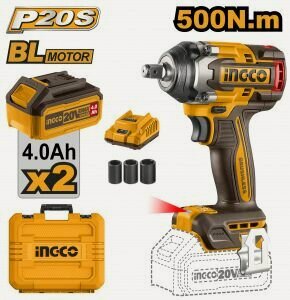 Изображение товара Аккумуляторный ударный гайковерт BL 20В 500Hm 1/2 ABR SUPER INGCO CIWLI2050 INDUSTRIAL