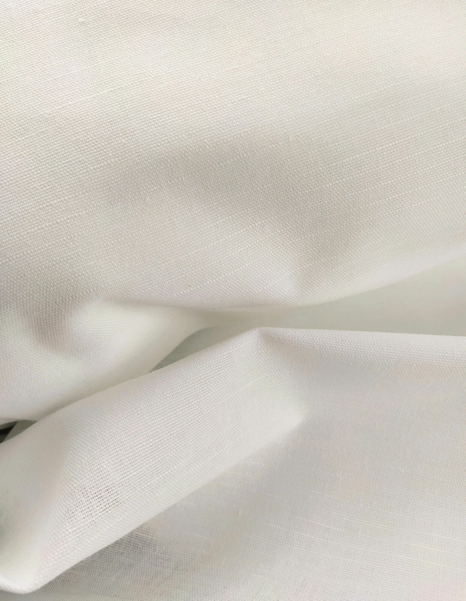 фото Ткань Полулён отбеленный, 30% лен, 70% хлопок, ширина 150 см, 1 метр