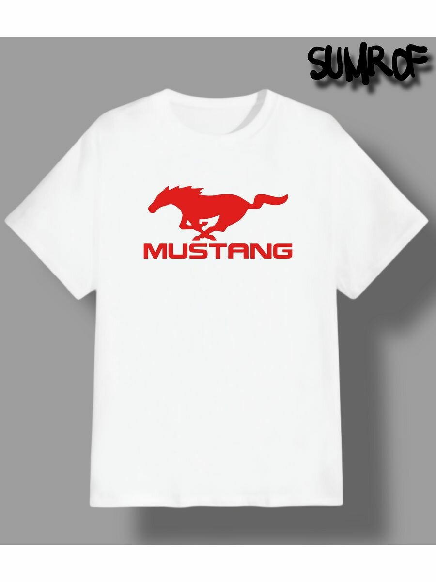 Футболка Zerosell с надписью мустанг mustang