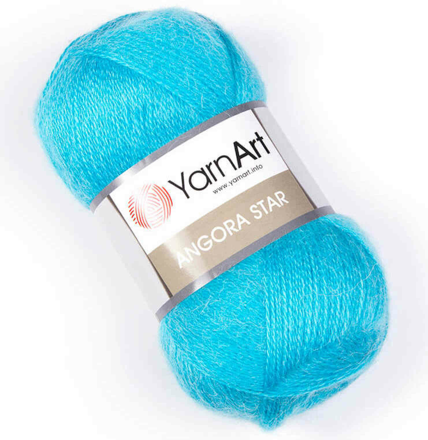 Пряжа Yarnart Angora Star бирюзовый (235), 20%шерсть/80%акрил, 500м, 100г, 1шт