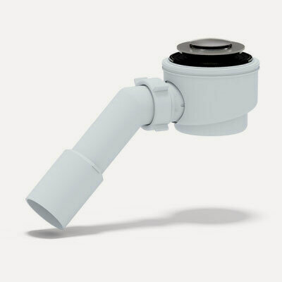 Изображение товара Сифон АНИ Пласт Е411CLS для душевого поддона 1 1/250 хром, клик-клак, сетка с пер. трубкой 45°4050