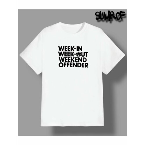 Футболка Zerosell weekend offender, размер XXL, белый мужская футболка weekend offender ratpack серый размер xxl