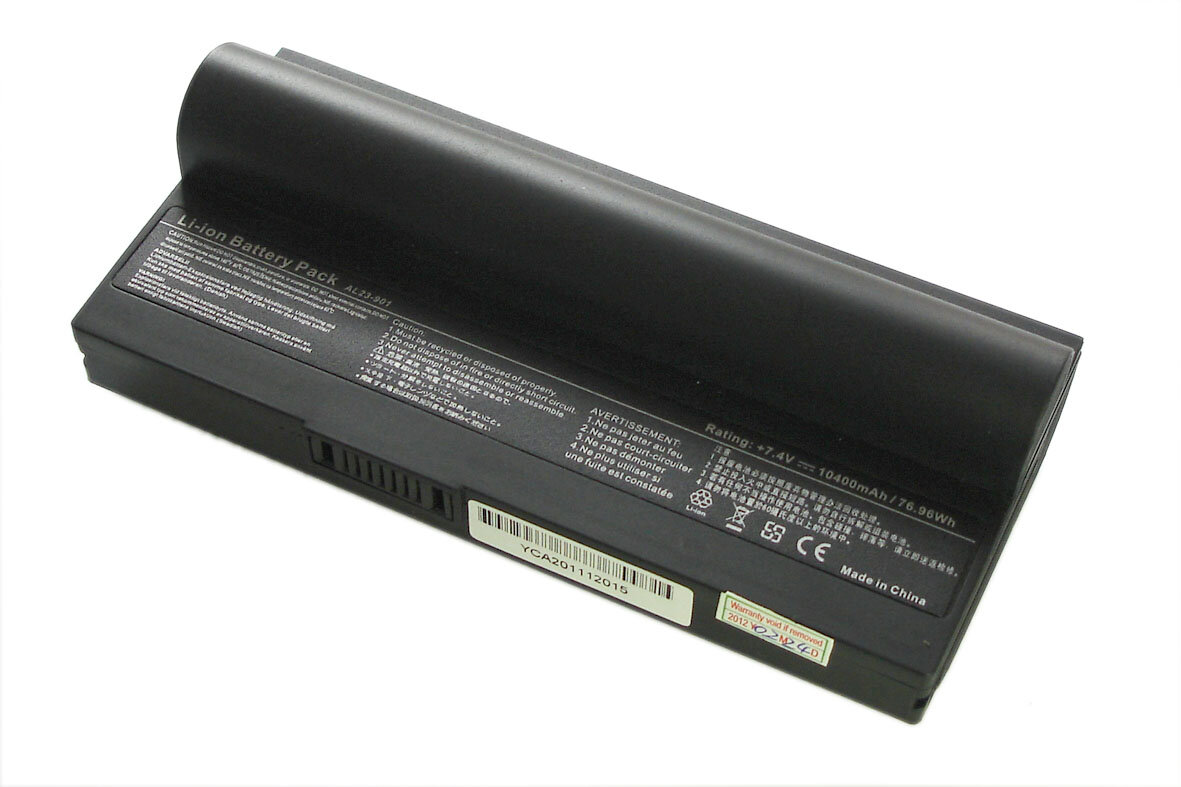 Аккумуляторная батарея для ноутбука Asus Eee PC 901, 904, 1000H 10400mAh OEM черная