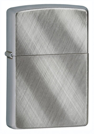 Зажигалка ZIPPO Classic с покрытием Brushed Chrome, латунь/сталь, серебристая, матовая, 36x12x56 мм