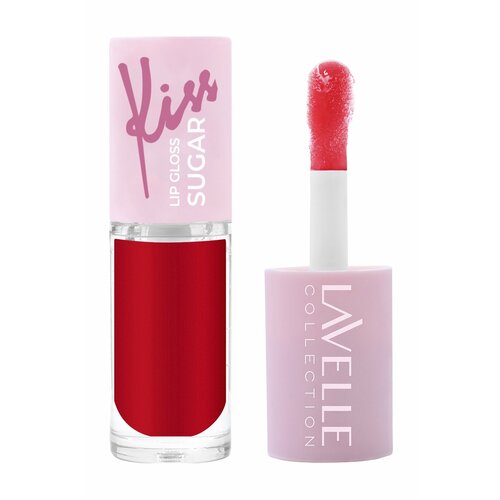 фото Lavelle collection блеск для губ глянцевый sugar kiss, 7 мл, 07 красный