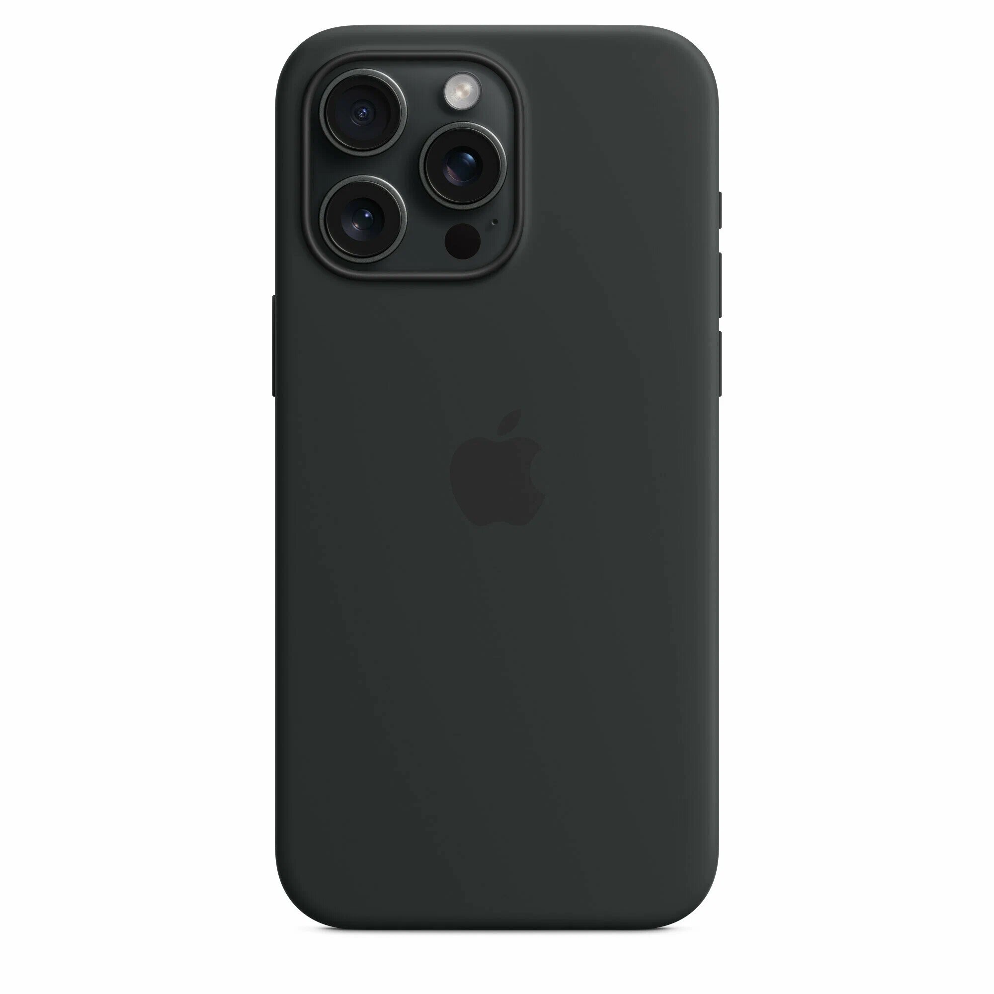 Чехол силиконовый MagSafe для айфон 15 Про Макс с анимацией черный , Silicone case MagSafe для Apple iPhone 15 Pro Max Black