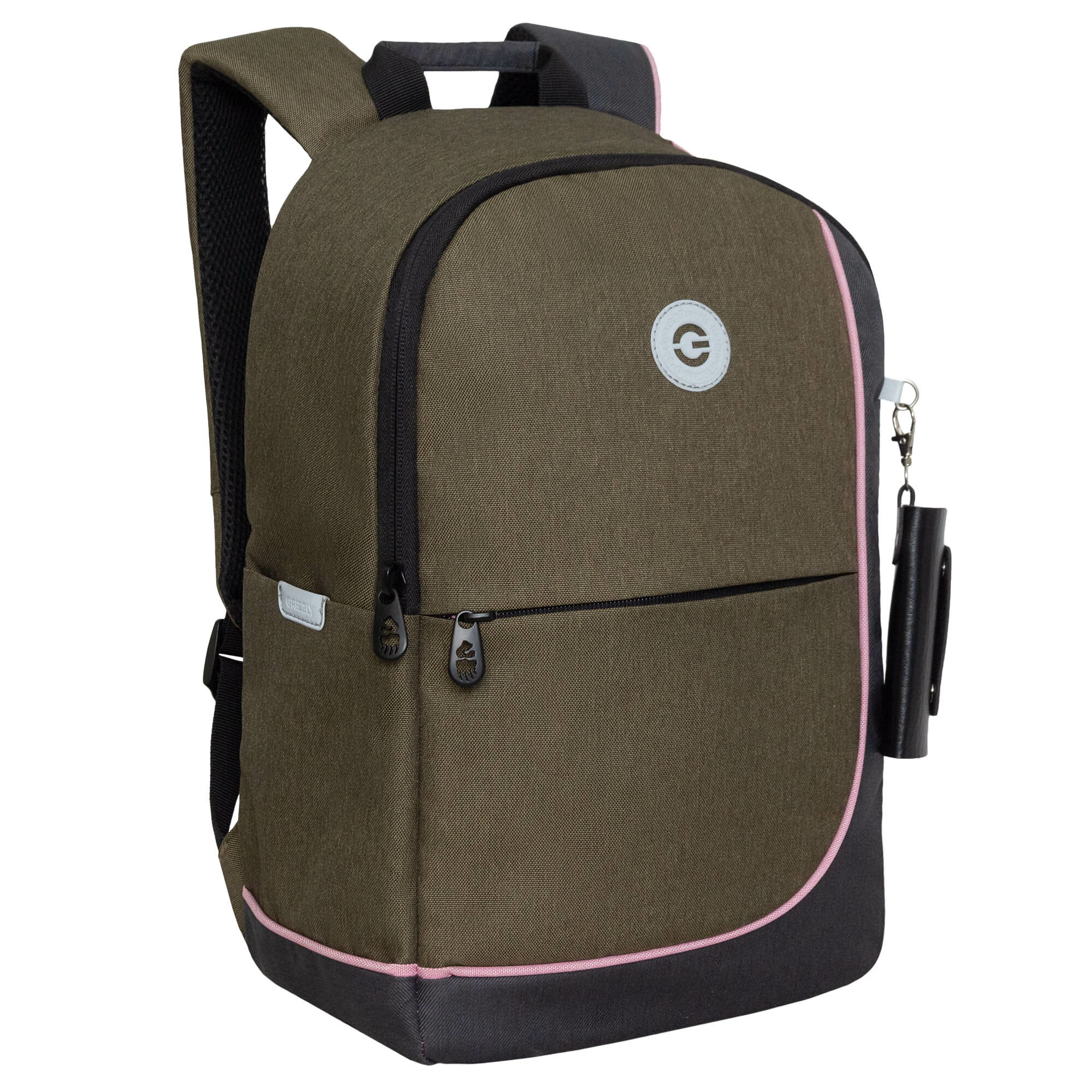 Стильный школьный рюкзак GRIZZLY с карманом для ноутбука 13", женский RD-345-2/1