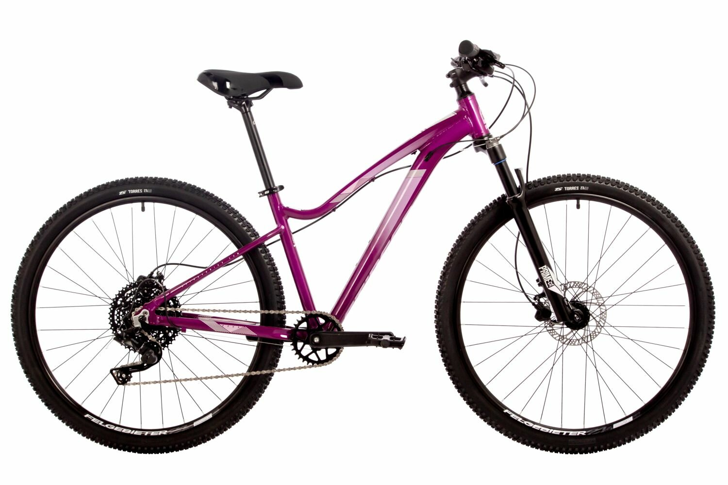 Велосипед Stinger Vega Evo 27.5" (2024) (Велосипед STINGER 27.5" VEGA EVO фиолетовый, алюминий, размер 17")