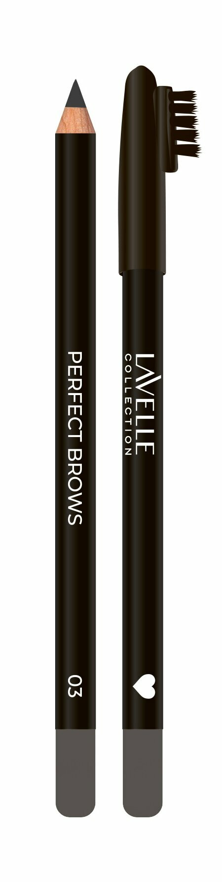LAVELLE COLLECTION Карандаш для бровей классический Classic Brow Pencil, 0,75 г, 03 темно-коричневый